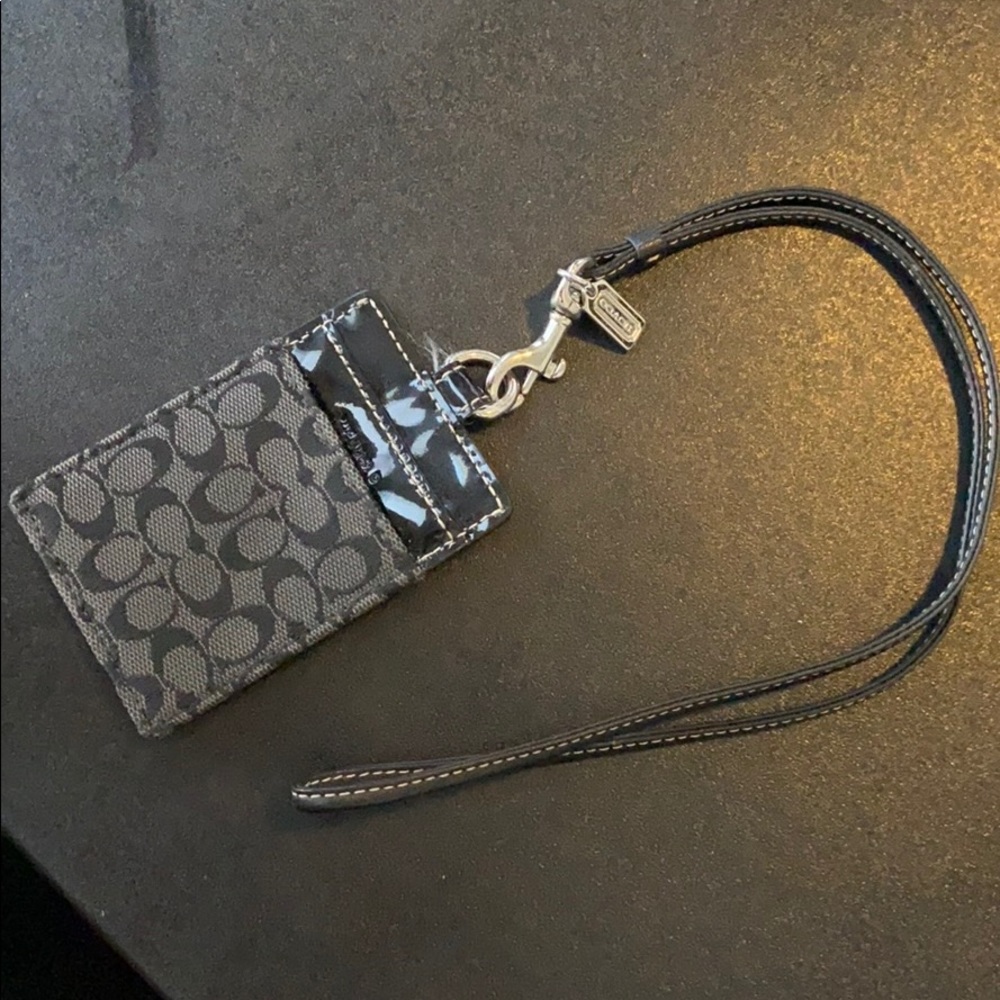 Coach ID lanyard
